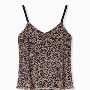 Torrid Nwt Leopard Sparkle Swing Tan Black Tank | Color: Black/Tan | Size: 4